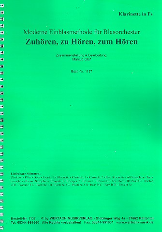 Zuhören, zu Hören, zum Hören für Blasorchester