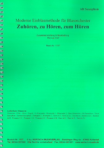 Zuhören, zu Hören, zum Hören für Blasorchester