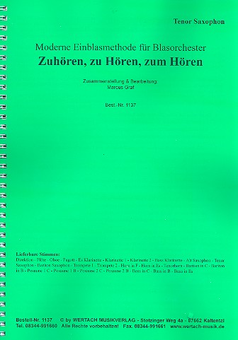 Zuhören, zu Hören, zum Hören für Blasorchester