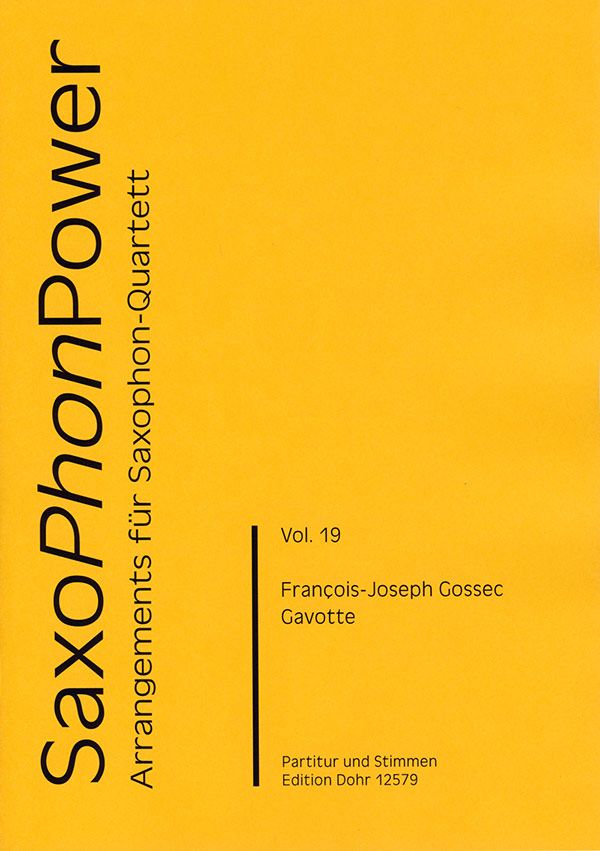 Gavotte für 4 Saxophone (SATBar)