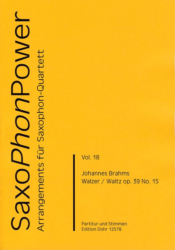 Walzer op.39,15 für 4 Saxophone