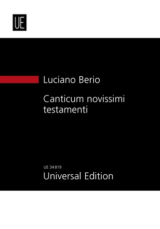 Canticum novissimi testamenti für