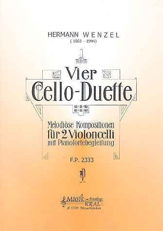 4 Duette für 2 Violoncelli und Klavier