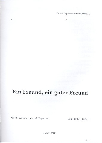 Ein Freund ein guter Freund: