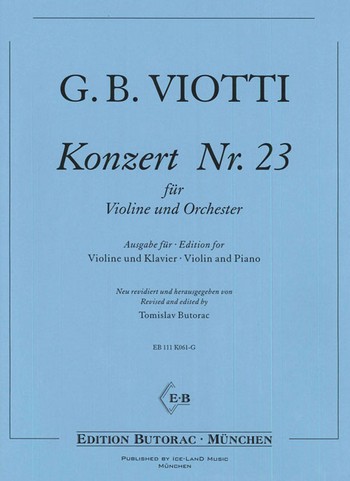 Konzert Nr.23 für Violine und Orchester