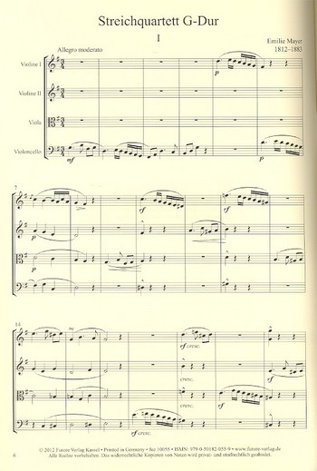 Streichquartett G-Dur