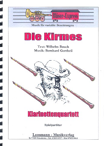 Die Kirmes für 3 Klarinetten und Bassklarinette
