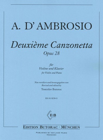 Canzonetta Nr.2 op.28 für Violine