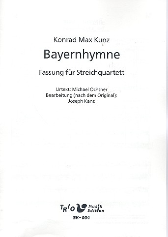 Bayernhymne für Streichquartett
