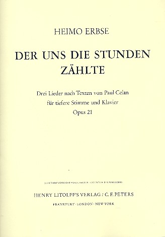 3 Lieder op.21