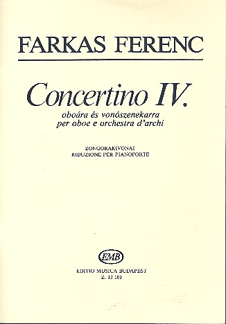 Concertino no.4 for oboe and string orchestra