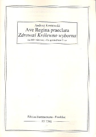 Ave regina praeclara für gem Chor