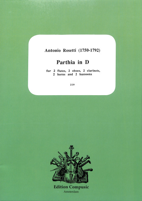 Parthia in D for 2 flutes, 2 oboes, 2 clarinets,