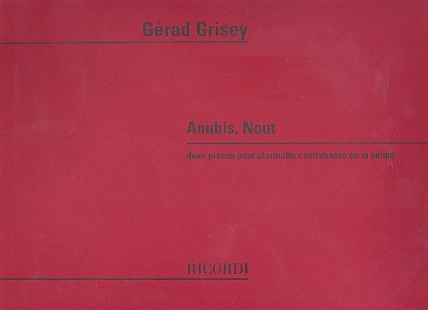 Anubis Nout für Bassklarinette