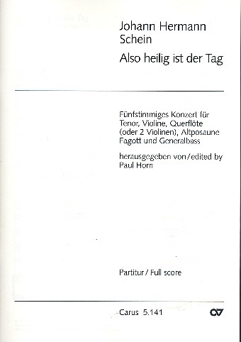 Also heilig ist der Tag für Tenor und
