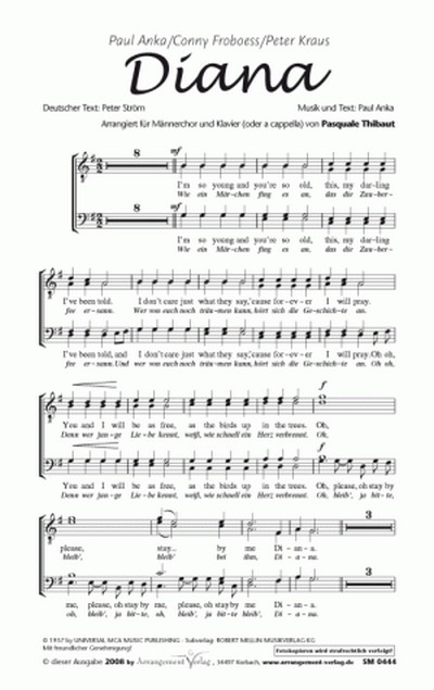 Diana für Männerchor a cappella