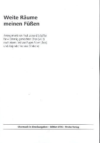 Weite Räume meinen Füßen für gem Chor