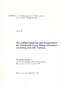 Zur Aufführungspraxis und Interpretation der