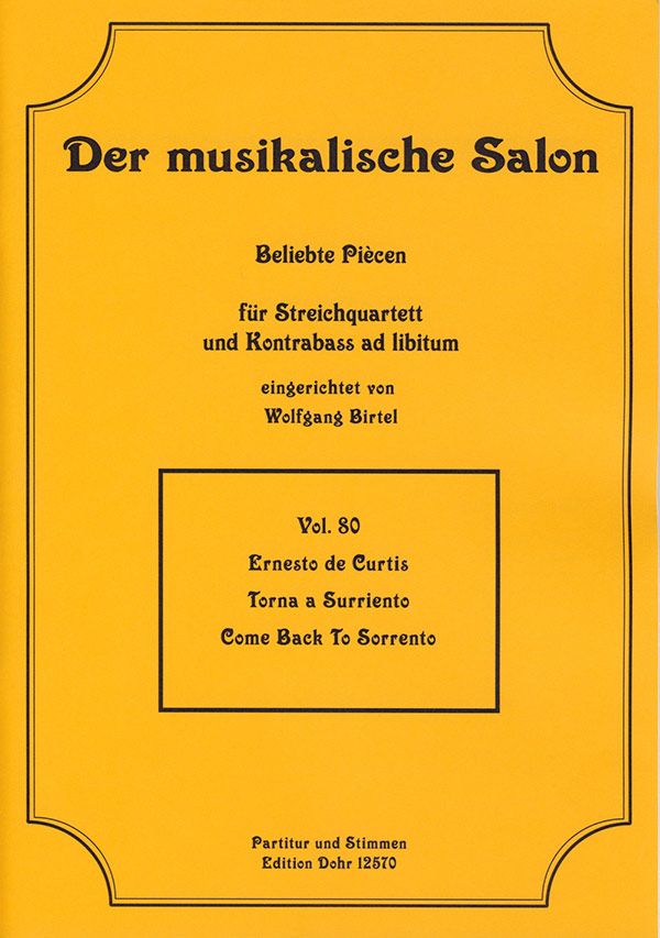 Torna a Surriento für Streichquartett