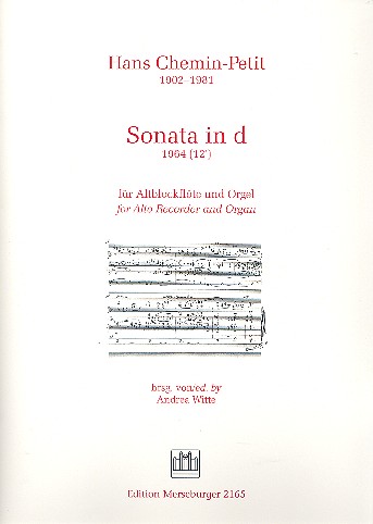 Sonata in d für Altblockflöte und Orgel