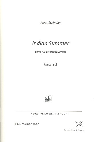 Indian Summer für 4 Gitarren, Bass