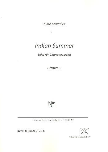 Indian Summer für 4 Gitarren, Bass