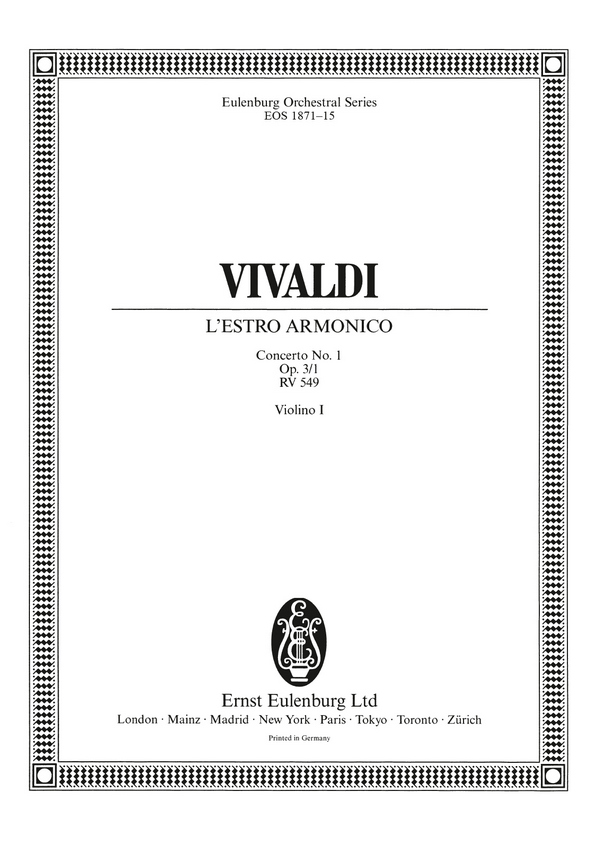 Konzert D-Dur op.3,1 RV549