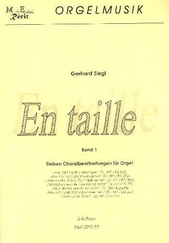 En taille Band 1 für Orgel (Melodieinstrument