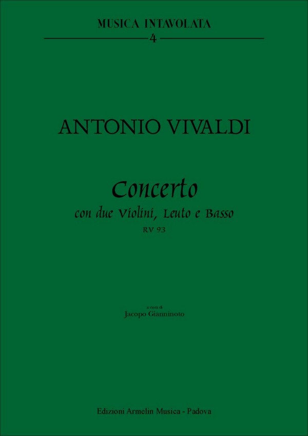Concerto RV93 per 2 violini, leuto e basso