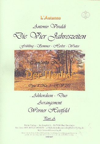 L'autunno op.8,3 RV293 für 2 Akkordeons