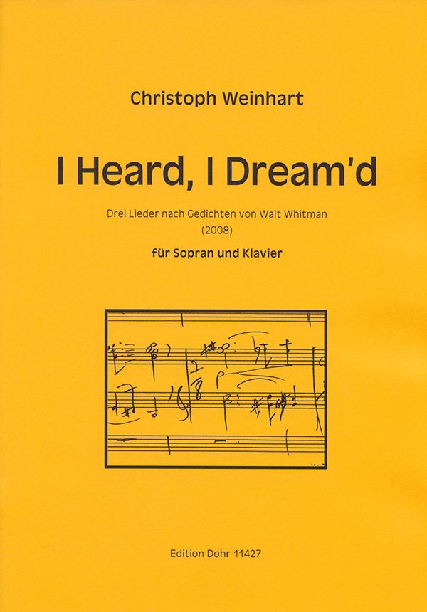 I heard I dream'd für Sopran und Klavier