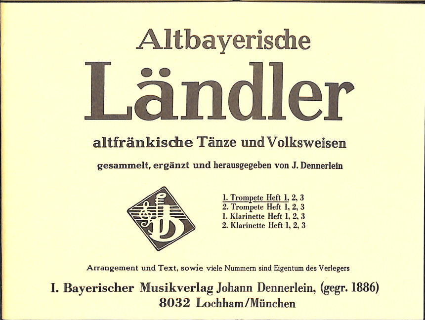 Altbayrische Ländler Band 1: