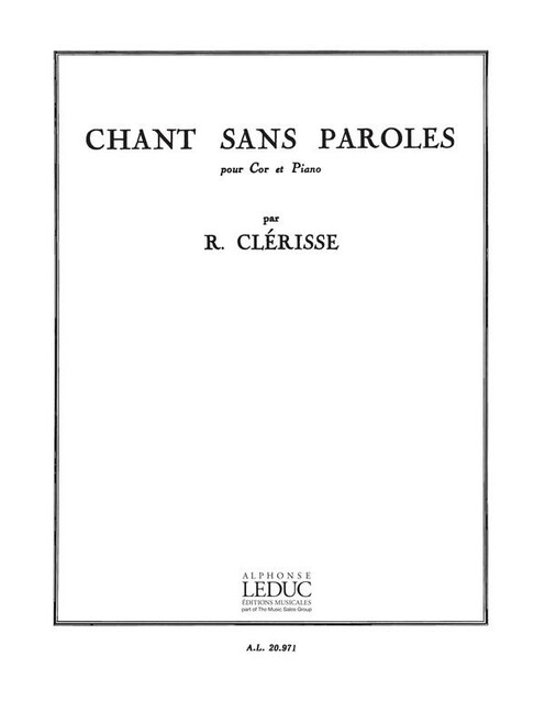 Chant sans paroles pour cor et piano