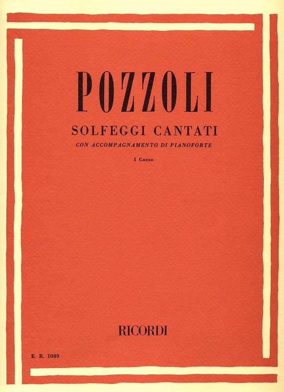 Solfeggi cantati vol.1 per canto e pianoforte