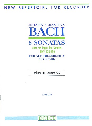 6 Sonatas after the Organ Trio Sonatas vol.3 (nos.5-6)