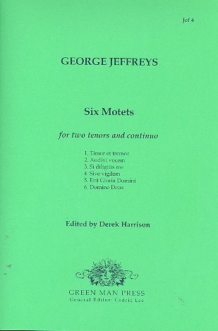 6 Motets for 2 tenors and Bc