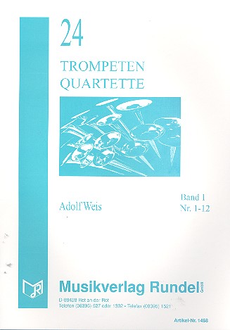 24 Quartette Band 1 (Nr.1-12) für 4 Trompeten