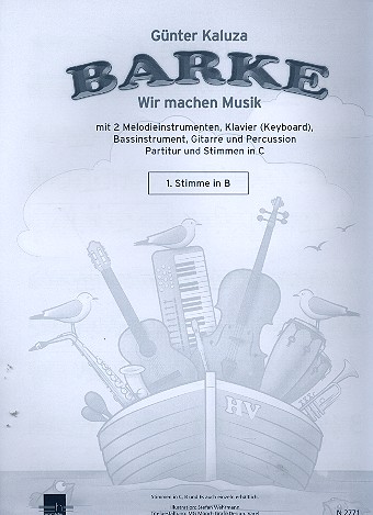 Barke für 2 Melodieinstrumente, Gitarre,