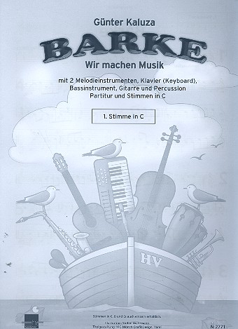 Barke für 2 Melodieinstrumente, Gitarre,