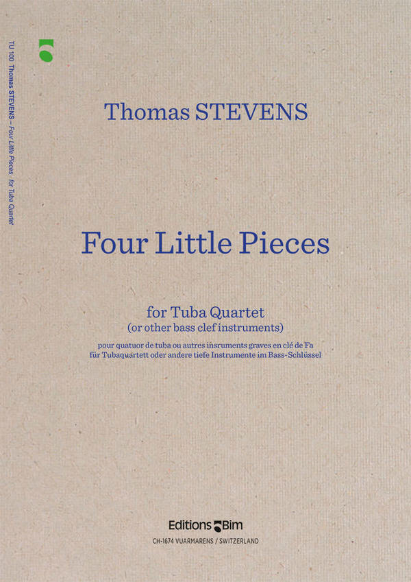 4 little Pieces for 4 tubas (bass clef instruments)