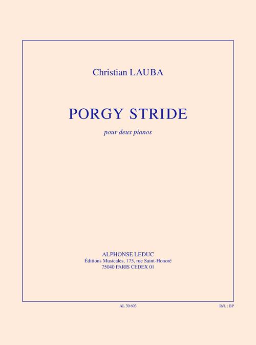 Porgy Stride pour 2 pianos
