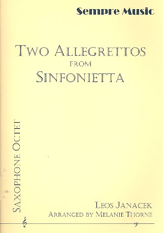 2 Allegrettos from Sinfonietta for 8 saxophones