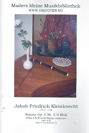 Sonate g-Moll op.2,2 für 2 Traversflöten