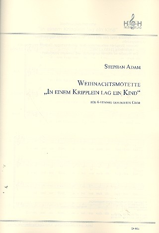 In einem Kripplein lag ein Kind