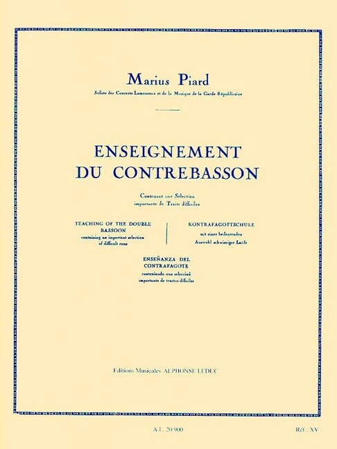 Enseignement do contrebasson