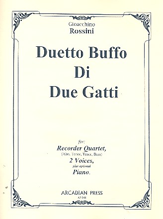 Duetto buffo di due gatti for 2 voices and