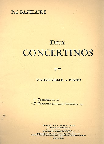 Concertino no.2 op.127 pour violoncelle