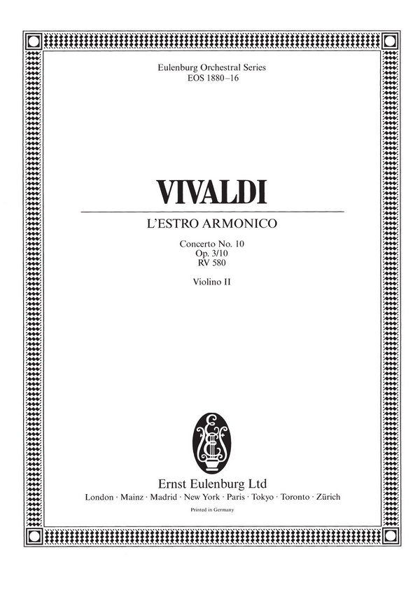 Konzert h-Moll L'Estro Armonico op.3,10 RV580