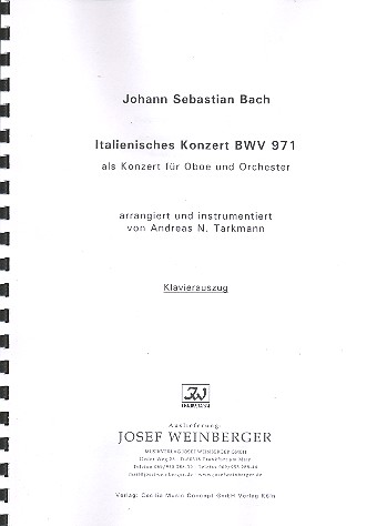 Italienisches Konzert G-Dur BWV971