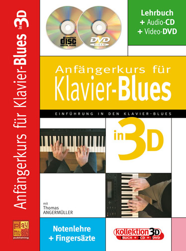 Anfängerkurs für Klavier-Blues in 3D